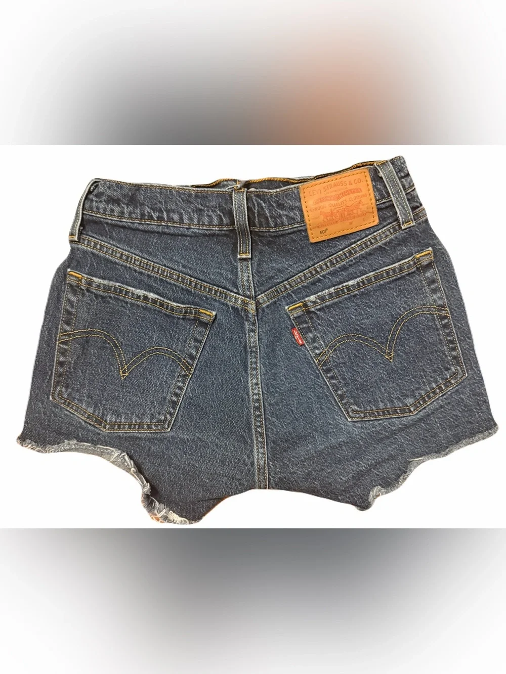 Levi's 501® Dark Wash Original Fit High Rise Women’s Shorts Size 25